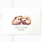 Hedgehog Personalised Baby Name Print for Twins