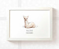 Llama Personalised Baby Name Print