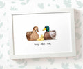 Personalised Mallard Duck Family Portrait