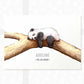 Sleeping Panda Personalised Baby Name Print