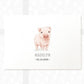 Pig Personalised Baby Name Print