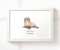 Seal Personalised Baby Name Print