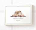 Seal Personalised Baby Name Print for Twins
