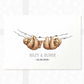 Sloth Personalised Baby Name Print for Twins