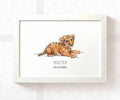 Tiger Personalised Baby Name Print
