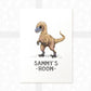 Velociraptor Bedroom Sign Dinosaur Print