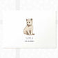Wolf Personalised Baby Name Print