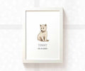 Wolf Personalised Baby Name Print