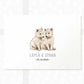 Wolf Personalised Baby Name Print for Twins