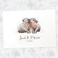 Cute hippo couple print gift for anniversary