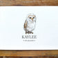 Owl Personalised Baby Name Print