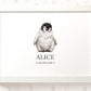 Penguin Personalised Baby Name Print