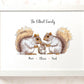 Personalised Squirrel Family Portrait