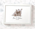 Rhino Wedding Anniversary Print