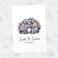 Two lemurs in wedding print on white background