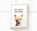 Llama Print "Hey babe, take a walk on the wild side"