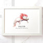 Axolotl Personalised Pink Poster Pet Portrait Memorial Loss Birthday Christmas Gift Name Sign Custom Framed Print