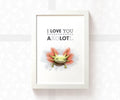 Axolotl Anniversary Print "I Love You AxoLOTl"