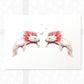 Axolotl Couple Heart Print