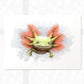 Green Axolotl Nursery Print