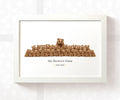 Personalised Bear Best Teacher Print