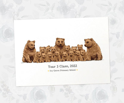 Best Small Gifts For Teachers Farewell End Of Term Leaving Presents Nursery Thank You Bear Prints