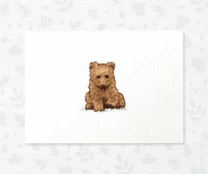 Bear Cub Woodland Nursery Art Print | Children's Wall Art