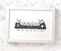 Personalised Panda Family Portrait