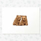 Bears Woodland Animal Nursery Print for Twins