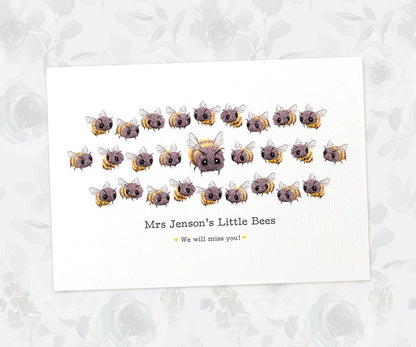 Personalised Amazing Teacher Gifts Homemade Ideas Nursery Thank You Presents Headteacher Retirement Bumblebee Custom Animal Prints