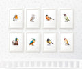 Bird Nursery Prints Set of 8