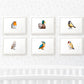 Bird Nursery Prints New Baby Shower Gift Boy Girl Childrens Wall Art Set Playroom Decor UK