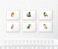 Bird Nursery Prints Set of 6