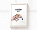 Blue Tongued Skink Print "I will always tolerate you"