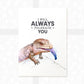 Blue Tongued Skink Print "I will always tolerate you"
