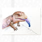 Blue Tongued Skink Reptile Lizard Lover Birthday Gift Ideas Prints Poster Animal Wall Art Vivarium Décor