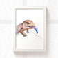 Blue Tongued Skink Art Print | Lizard Print