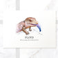 Blue Tongued Skink Decor Poster New Pet Portrait Memorial Loss Christmas Gift Name Custom Wall Art