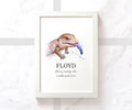 Blue Tongued Skink Personalised Pet Name Print