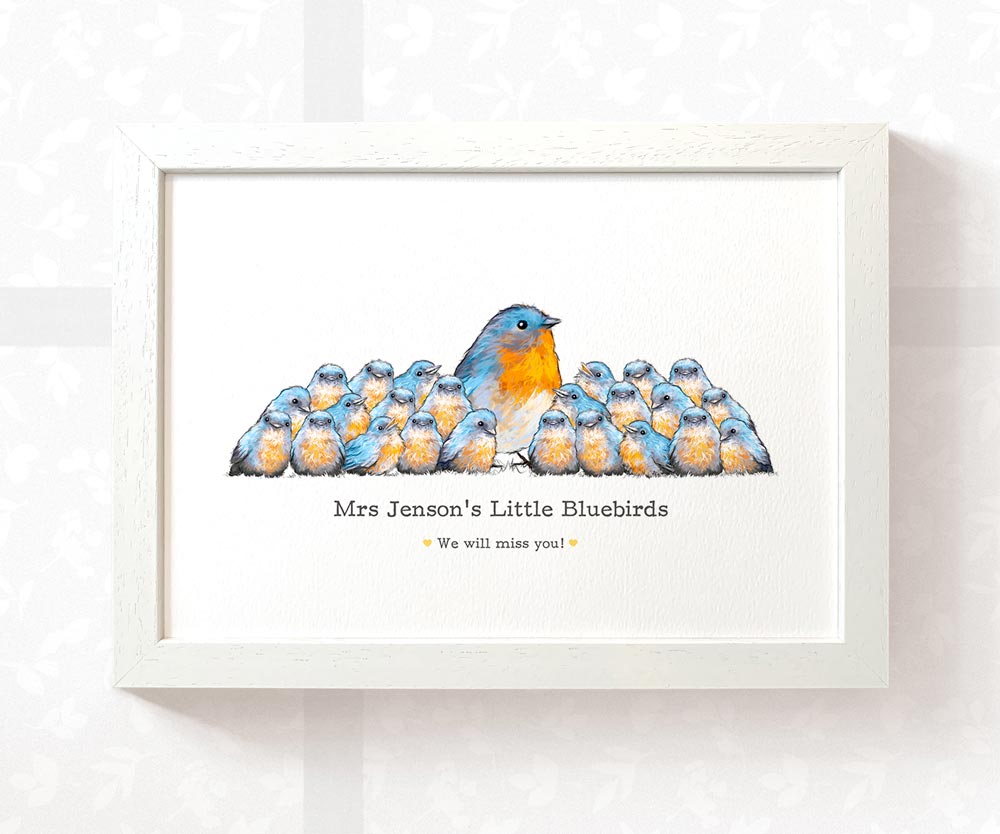 Best Small Gifts For Teachers Farewell End Of Term Leaving Presents Nursery Thank You Bluebird Prints