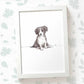 Border Collie Puppy Nursery Art Print