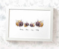 Personalised Bumble Bee Family Portrait