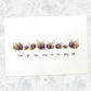 Printed A4 illustration of a bumblebee family of 8 personalised with names for a special mothers day present