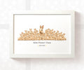 Personalised Bunny Rabbit Best Teacher Print