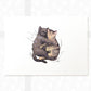 Cuddling Cats Nursery Print