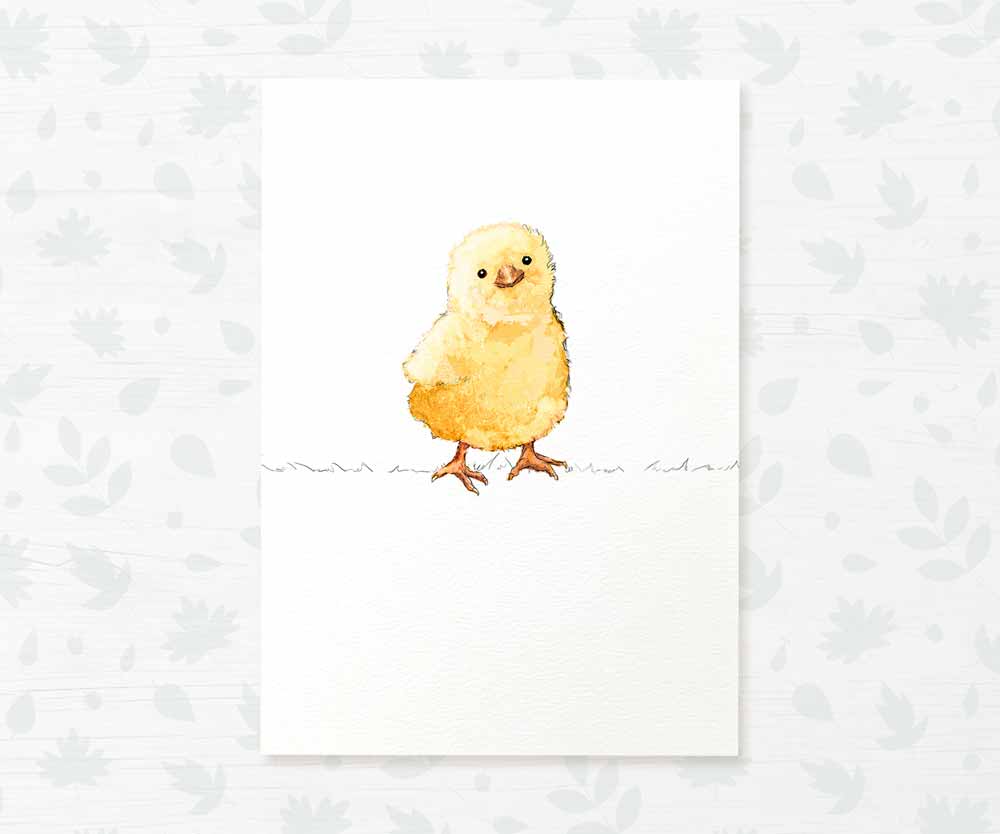 Chick Farm Animals Nursery Art Print | Children's Wall Art