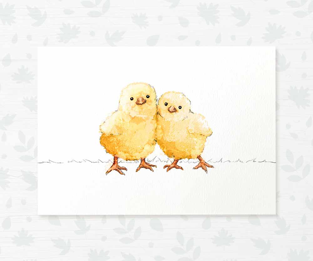 Farm Animal Nursery Prints Twin New Baby Shower Gift Ideas Chick Wall Art Set Playroom Decor