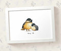 Personalised Chickadee Family Portrait