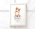 Corgi Personalised Pet Name Print