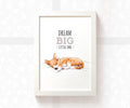 Corgi Dog Nursery Print "Dream Big Little One"